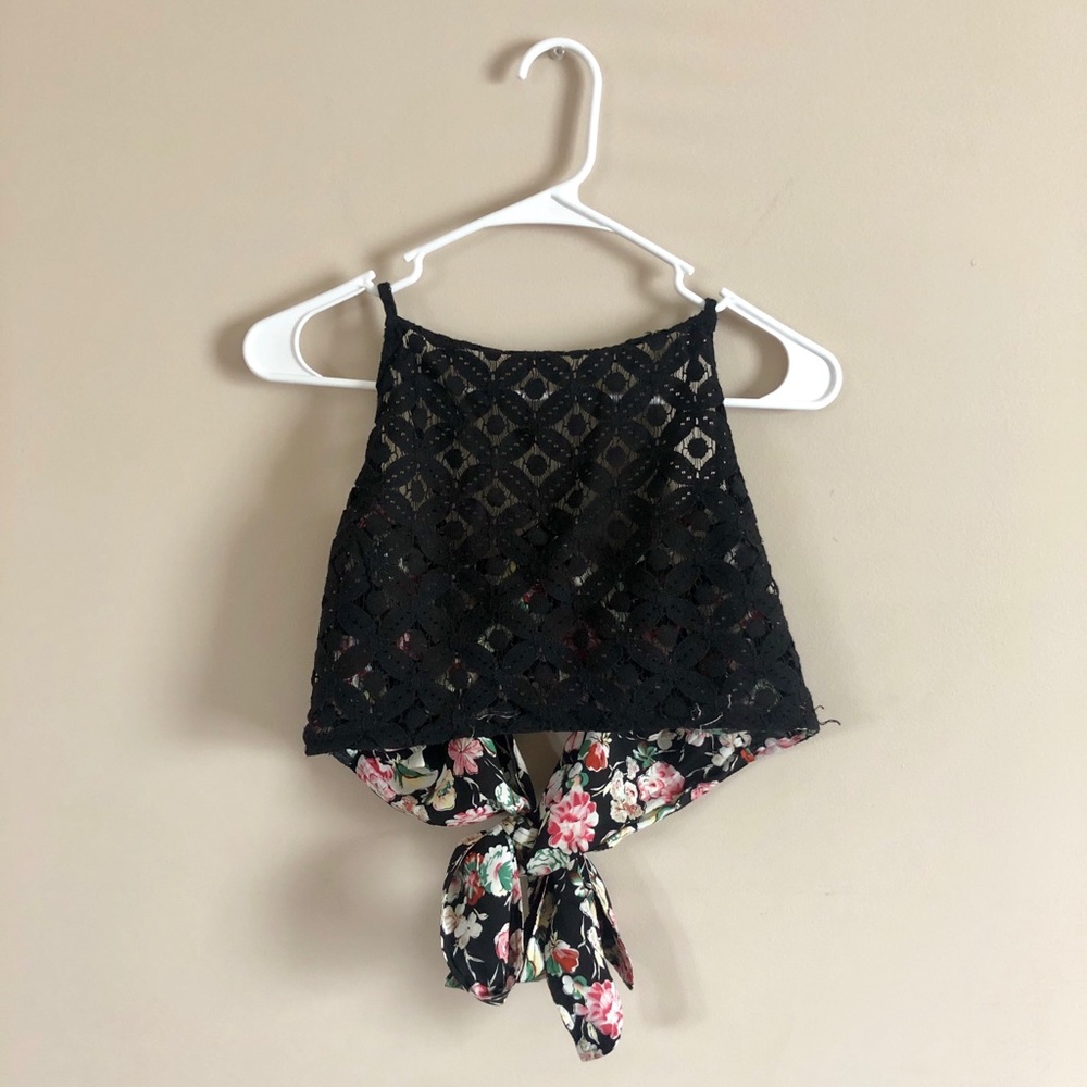 Free People Tie-back Crop Top